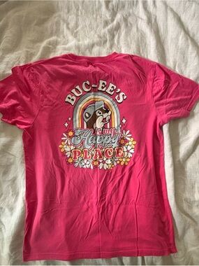 Women's Buc-ee’s Pink 'Happy Place' T-Shirt